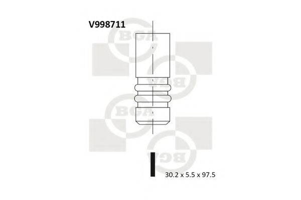 FAI AUTOPARTS EV95001 Випускний клапан
