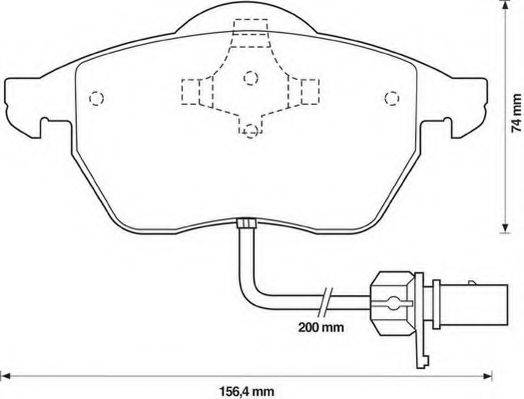 BREMBO DP85013 Комплект гальм, дисковий гальмівний механізм
