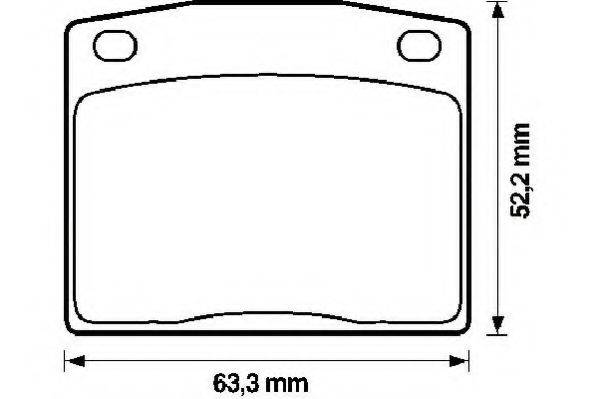 SIMER 186 Комплект гальмівних колодок, дискове гальмо
