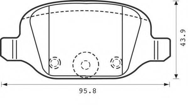 REMSA 272700 Комплект гальмівних колодок, дискове гальмо