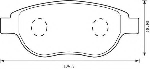 LEMFORDER 26529 Комплект гальмівних колодок, дискове гальмо