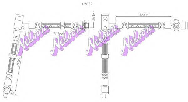 BROVEX-NELSON H5809 Гальмівний шланг
