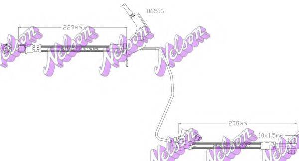 BROVEX-NELSON H6516Q Гальмівний шланг