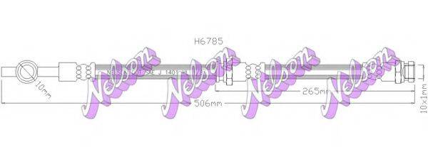 BROVEX-NELSON H6785 Гальмівний шланг