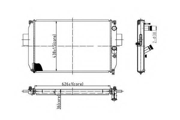 PAPE 36002 Радіатор, охолодження двигуна