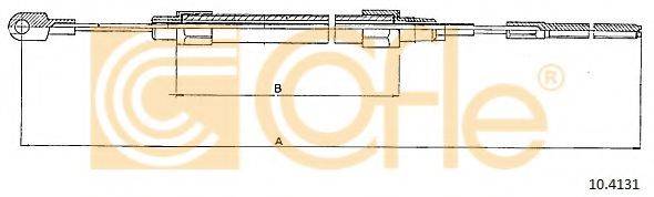 COFLE 104131 Трос, стоянкова гальмівна система