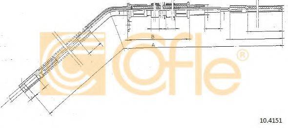 COFLE 104151 Трос, стоянкова гальмівна система