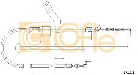 COFLE 171288 Трос, стоянкова гальмівна система