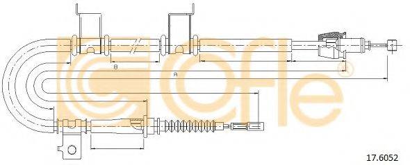 COFLE 176052 Трос, стоянкова гальмівна система