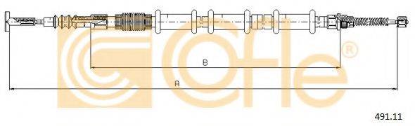 COFLE 49111 Трос, стоянкова гальмівна система