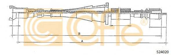 COFLE S24020 Трос спідометра