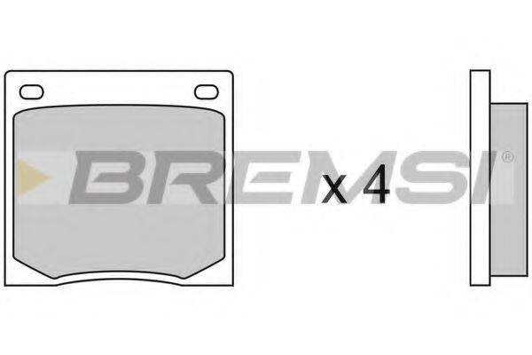 BREMSI 20128 Комплект гальмівних колодок, дискове гальмо