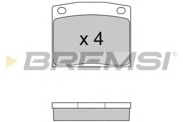 BREMSI 20485 Комплект гальмівних колодок, дискове гальмо