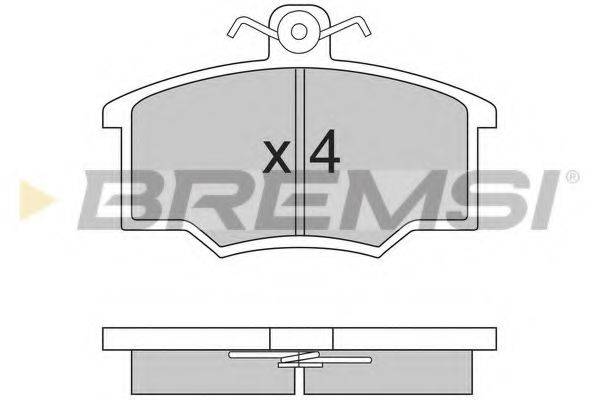 BREMSI 20499 Комплект гальмівних колодок, дискове гальмо