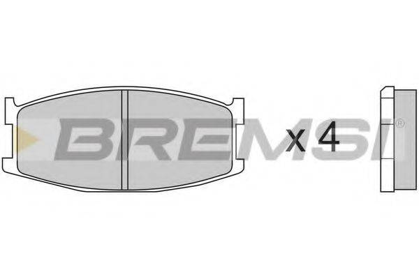 BREMSI 20685 Комплект гальмівних колодок, дискове гальмо