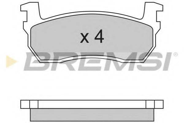 BREMSI 20957 Комплект гальмівних колодок, дискове гальмо