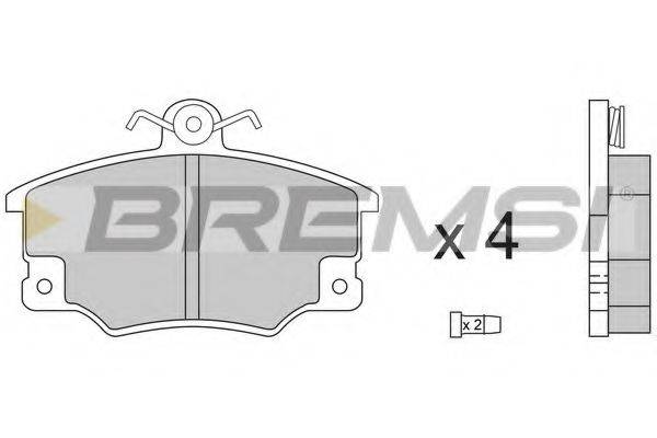 BREMSI 21134 Комплект гальмівних колодок, дискове гальмо