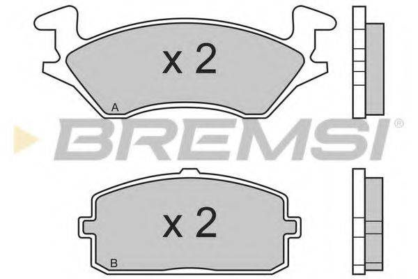 BREMSI 21391 Комплект гальмівних колодок, дискове гальмо
