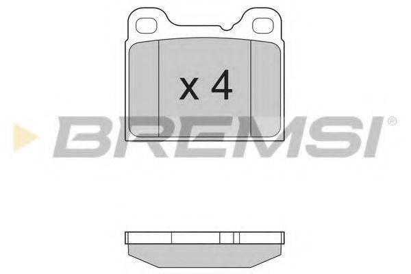 BREMSI 20755 Комплект гальмівних колодок, дискове гальмо