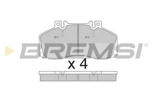 BREMSI 20835 Комплект гальмівних колодок, дискове гальмо