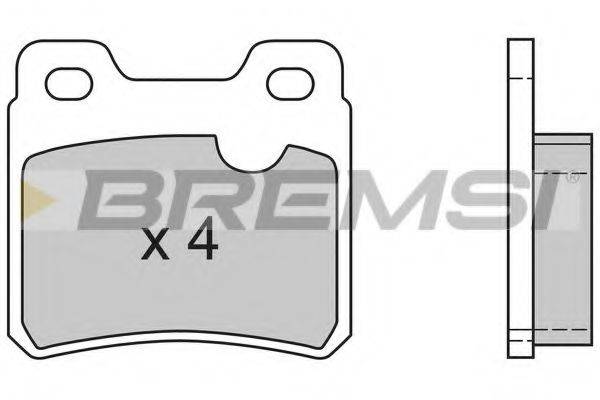 BREMSI 21213 Комплект гальмівних колодок, дискове гальмо