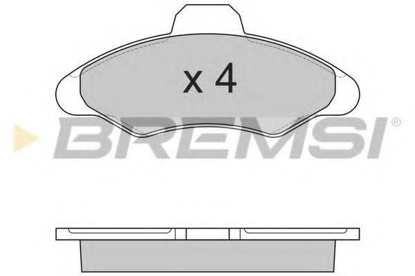 BREMSI 21171 Комплект гальмівних колодок, дискове гальмо