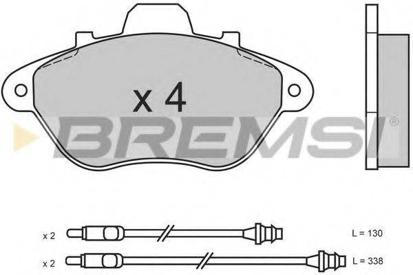 BREMSI 21207 Комплект гальмівних колодок, дискове гальмо
