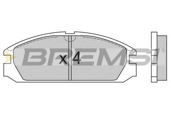 BREMSI 20099 Комплект гальмівних колодок, дискове гальмо