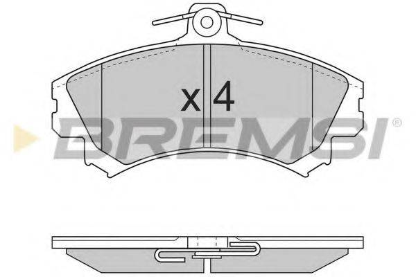 BREMSI 21796 Комплект гальмівних колодок, дискове гальмо