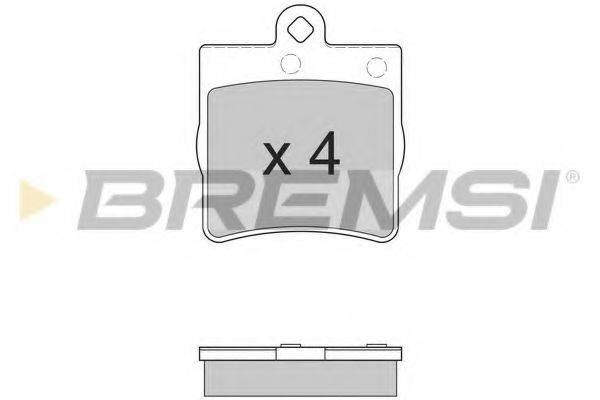 BREMSI 21919 Комплект гальмівних колодок, дискове гальмо