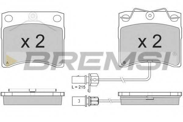 BREMSI 23175 Комплект гальмівних колодок, дискове гальмо