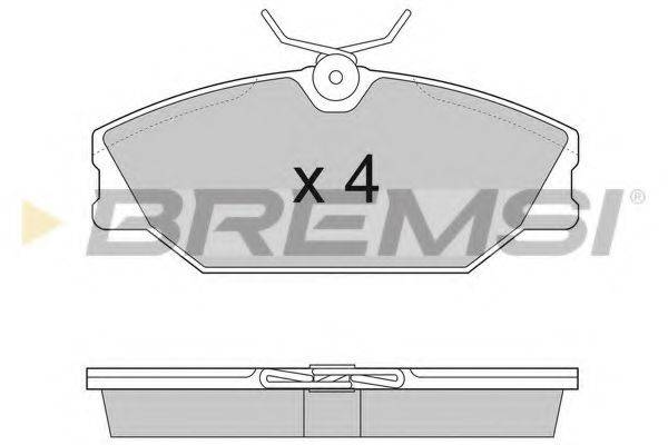 BREMSI 23172 Комплект гальмівних колодок, дискове гальмо