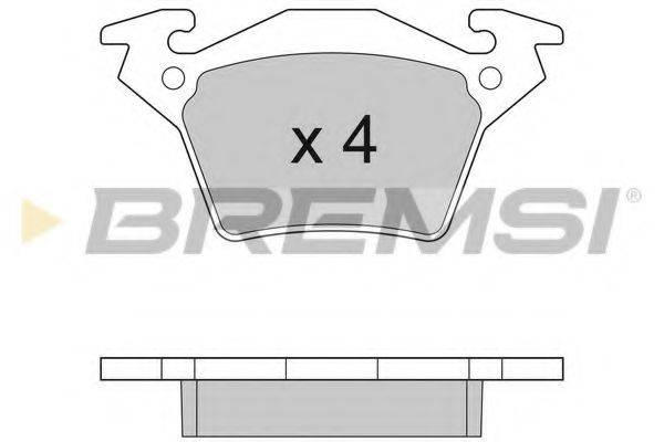 BREMSI 23020 Комплект гальмівних колодок, дискове гальмо