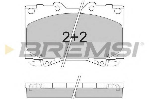 BREMSI 23524 Комплект гальмівних колодок, дискове гальмо