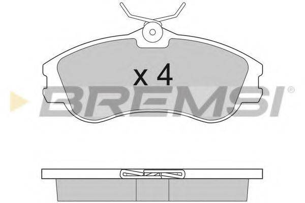 BREMSI 23346 Комплект гальмівних колодок, дискове гальмо