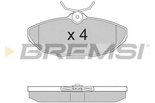 BREMSI 23424 Комплект гальмівних колодок, дискове гальмо