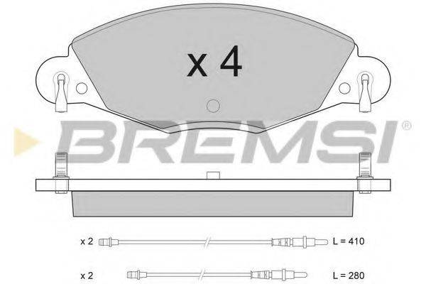 BREMSI 23273 Комплект гальмівних колодок, дискове гальмо
