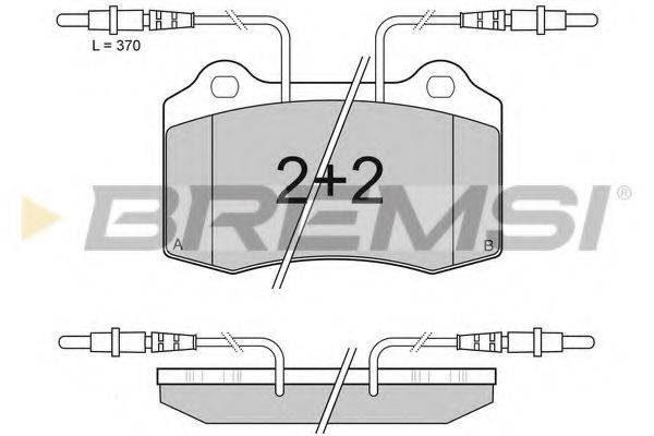 BREMSI 23755 Комплект гальмівних колодок, дискове гальмо