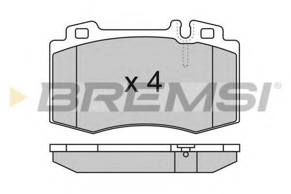 BREMSI 23045 Комплект гальмівних колодок, дискове гальмо