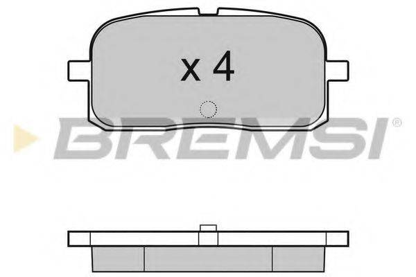 BREMSI 23491 Комплект гальмівних колодок, дискове гальмо