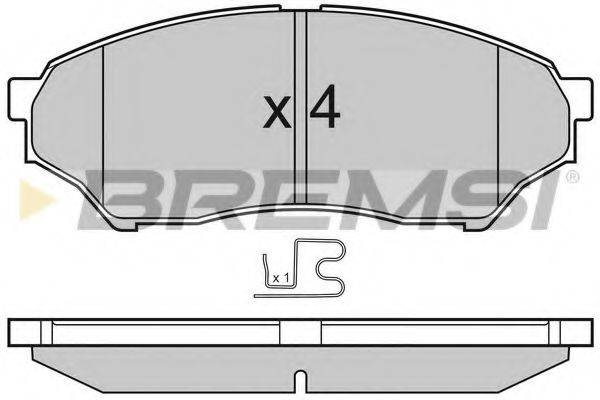 BREMSI 23487 Комплект гальмівних колодок, дискове гальмо