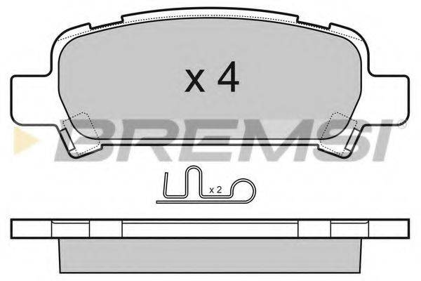 BREMSI 23572 Комплект гальмівних колодок, дискове гальмо