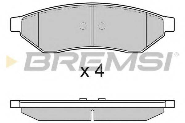 BREMSI 23994 Комплект гальмівних колодок, дискове гальмо