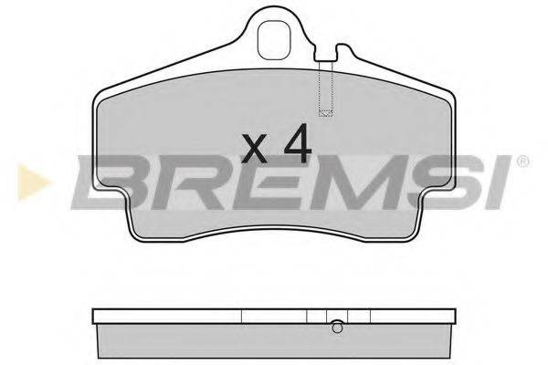 BREMSI 21792 Комплект гальмівних колодок, дискове гальмо