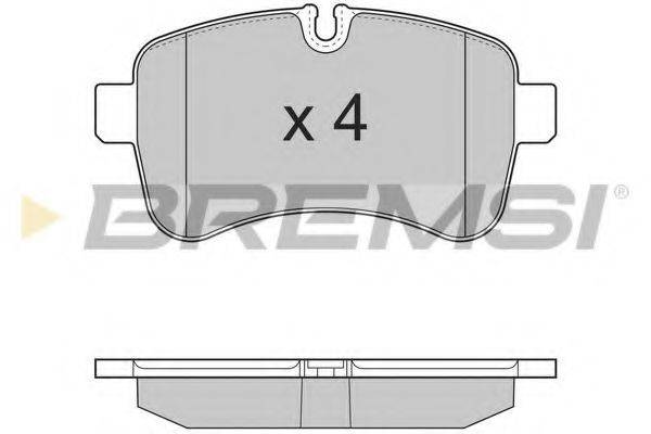 BREMSI 29232 Комплект гальмівних колодок, дискове гальмо