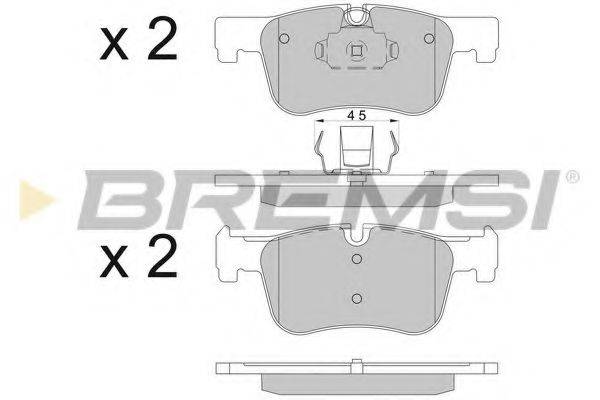 BREMSI 25507 Комплект гальмівних колодок, дискове гальмо
