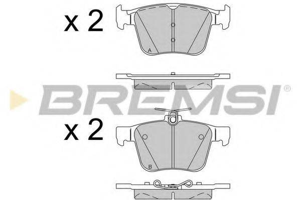 BREMSI BP3517 Комплект гальмівних колодок, дискове гальмо
