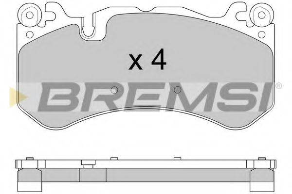BREMSI BP3609 Комплект гальмівних колодок, дискове гальмо