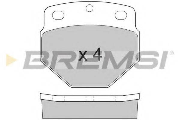 BREMSI 20747 Комплект гальмівних колодок, дискове гальмо
