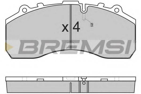 BREMSI 29059 Комплект гальмівних колодок, дискове гальмо